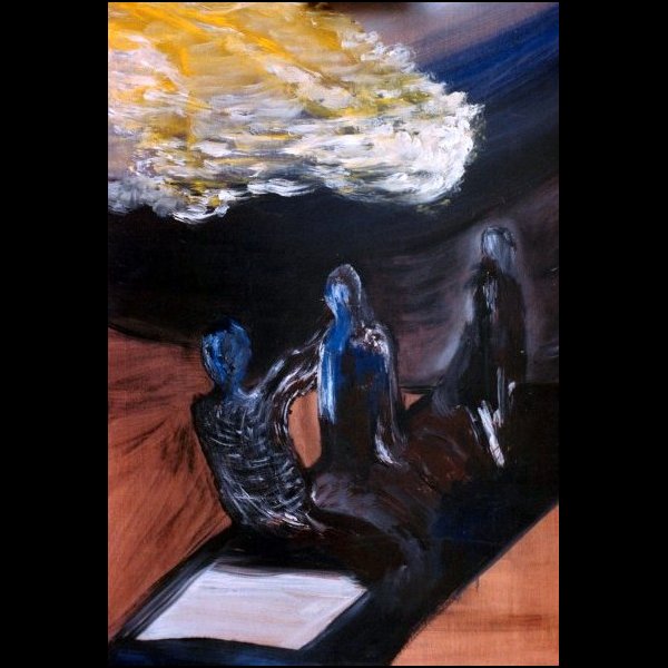 Η απώλεια, 50 x 70 εκ. , ακρυλικά σε χαρτί .