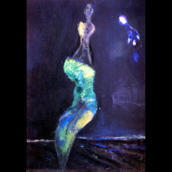 Ιέρεια, 50 x 70 εκ. , ακρυλικά σε χαρτί .