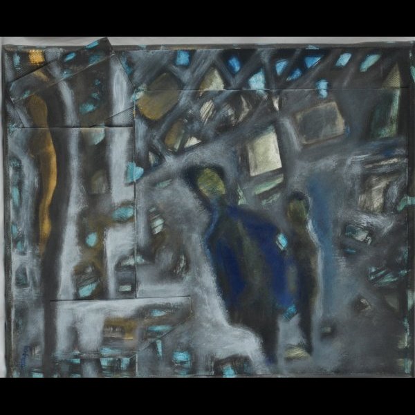 30 x 25 εκ. , μικτή τεχνική σε μουσαμά .