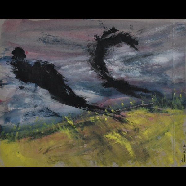 27 x 21 εκ. , ακρυλικά σε χαρτόνι .