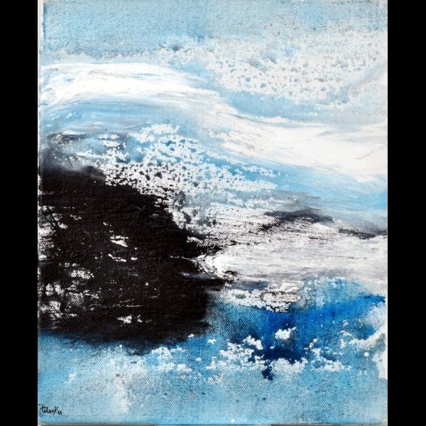  25 x 30 εκ. ,  ακρυλικά σε μουσαμά .