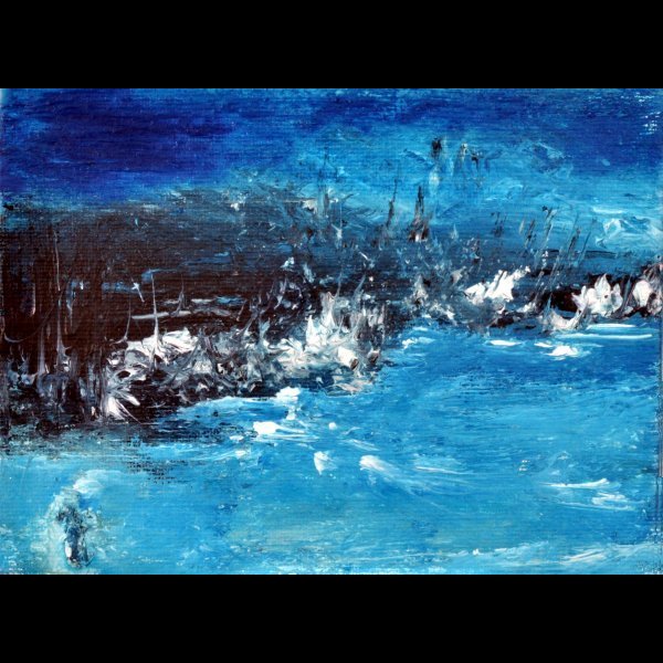  12 x 9 εκ. ,  ακρυλικά σε μουσαμά .