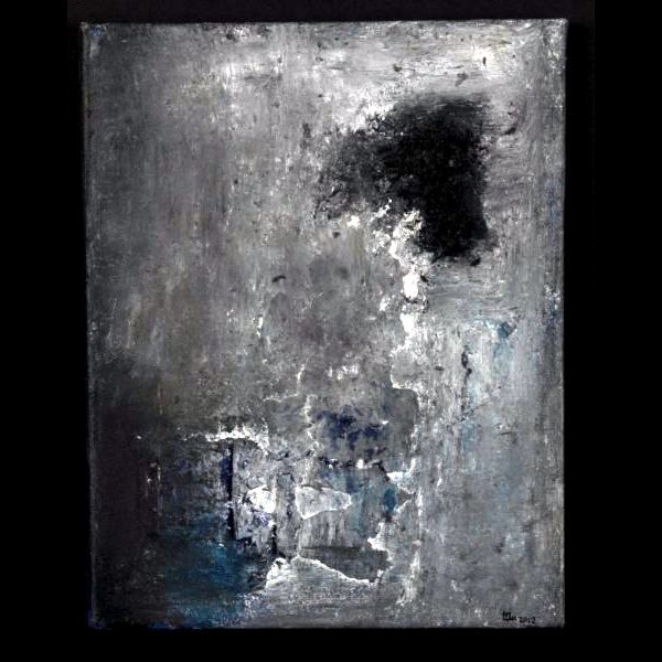 Συνύπαρξη , 30 x 25 εκ. , μικτή τεχνική σε μουσαμά .